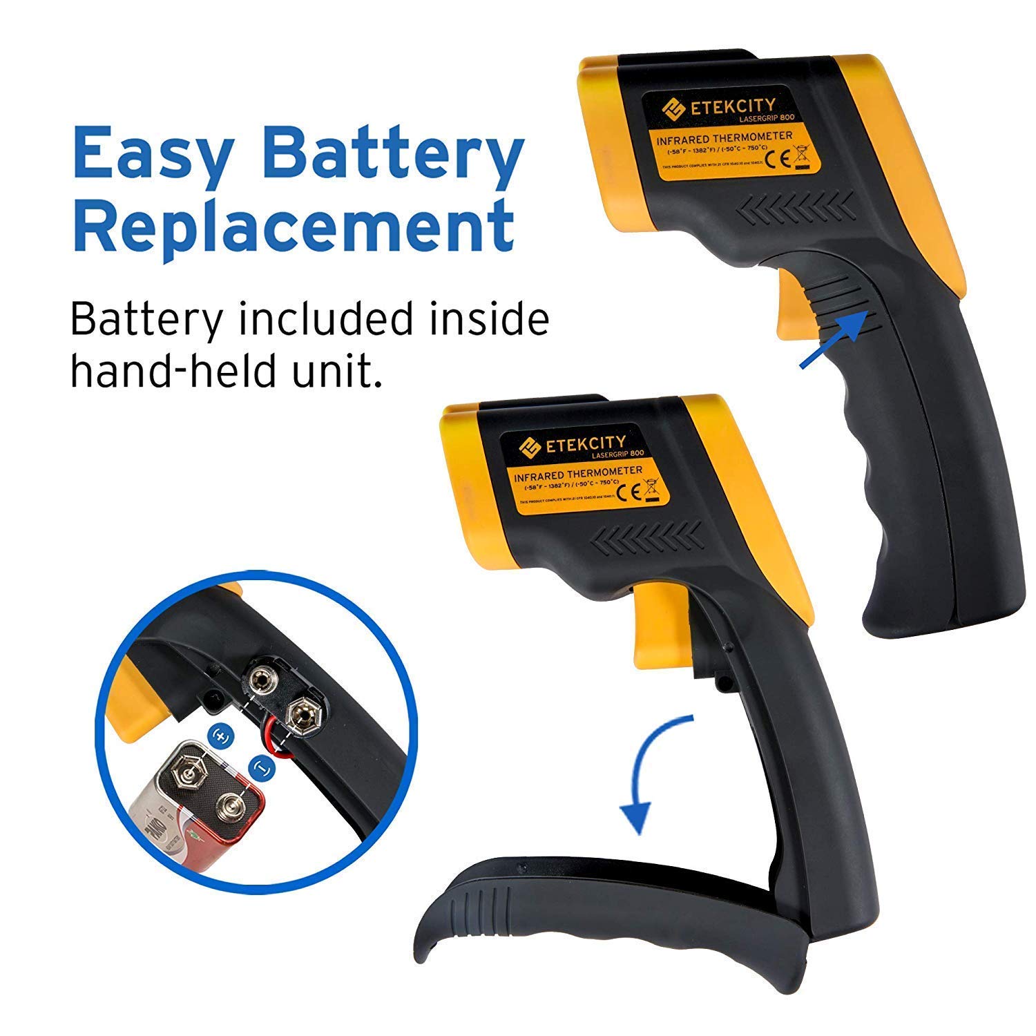 Etekcity Lasergrip 800 Noncontact Digital Laser IR Infrared