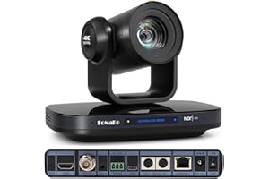 FoMaKo 12G-SDI 4K 60FPS NDI PTZ Camera,Support Freed,20X Optical Zoom,4KP60 AI Tracking, 1/1.8 UHD CMOS 8.42MP HDMI USB3.0 3G-SDI, 12G SDI PTZ Camera for Church (NDI 6 & NDI HX3 Certified),K820S