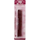 Krest Goldilocks 7 1/4' Burgundy Long Sectioning Comb