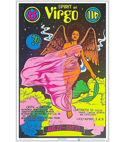 Amazon.com: Cancer Zodiac Sign - Flocked - Blacklight Poster - 23