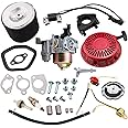 JJing Recoil Starter Carburetor Air Filter kit for Honda GX340 GX390 GX420 11Hp 13Hp 16Hp Harbor Freight Predator 420cc Champion 389cc 420cc 439cc Engine Power Equipment