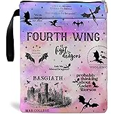 Romantasy Dark Academia Dragons Book Sleeve, Fantasy Novel Reader Gift, Bookish Gifts, Book Inspired Gift, Paperback Book Protector Book Cover Dragons Lovers Book Gifts (Dragons Book-Purple2)