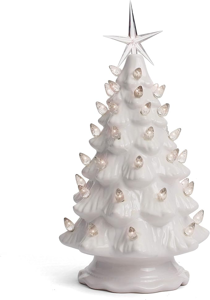 Milltown Merchants Ceramic Christmas Tree Tabletop Christmas Tree