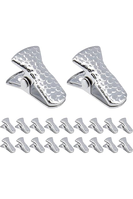 30-Pack Black Metal Alligator Clips - 20x8mm Mini Spring Clamps With Rubber Tips