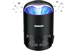 DUNAGA Fly Traps Indoor,Gnat Traps,Fruit Fly Trap,Bug Zapper Indoor, Automatic Mosquito Traps for Home with 10 Sticky Glue Boards,Auto Black