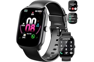 QECNATO Smart Watch for Men Women (Dial/Answer Calls), 1.95"HD Curved Screen Smartwatch, Heart Rate/Sleep Monitor Fitness Watches, 112+ Sports Modes Activity Trackers, IP68 Waterproof Watch for Android iOS