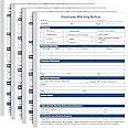 Kisston 200 Sheets Employee Warning Notice Form Performance Appraisal Form 11 x 8.5 Inches Employee Discipline Action Sheet for Office Management Supplies(Warning Notice Form)