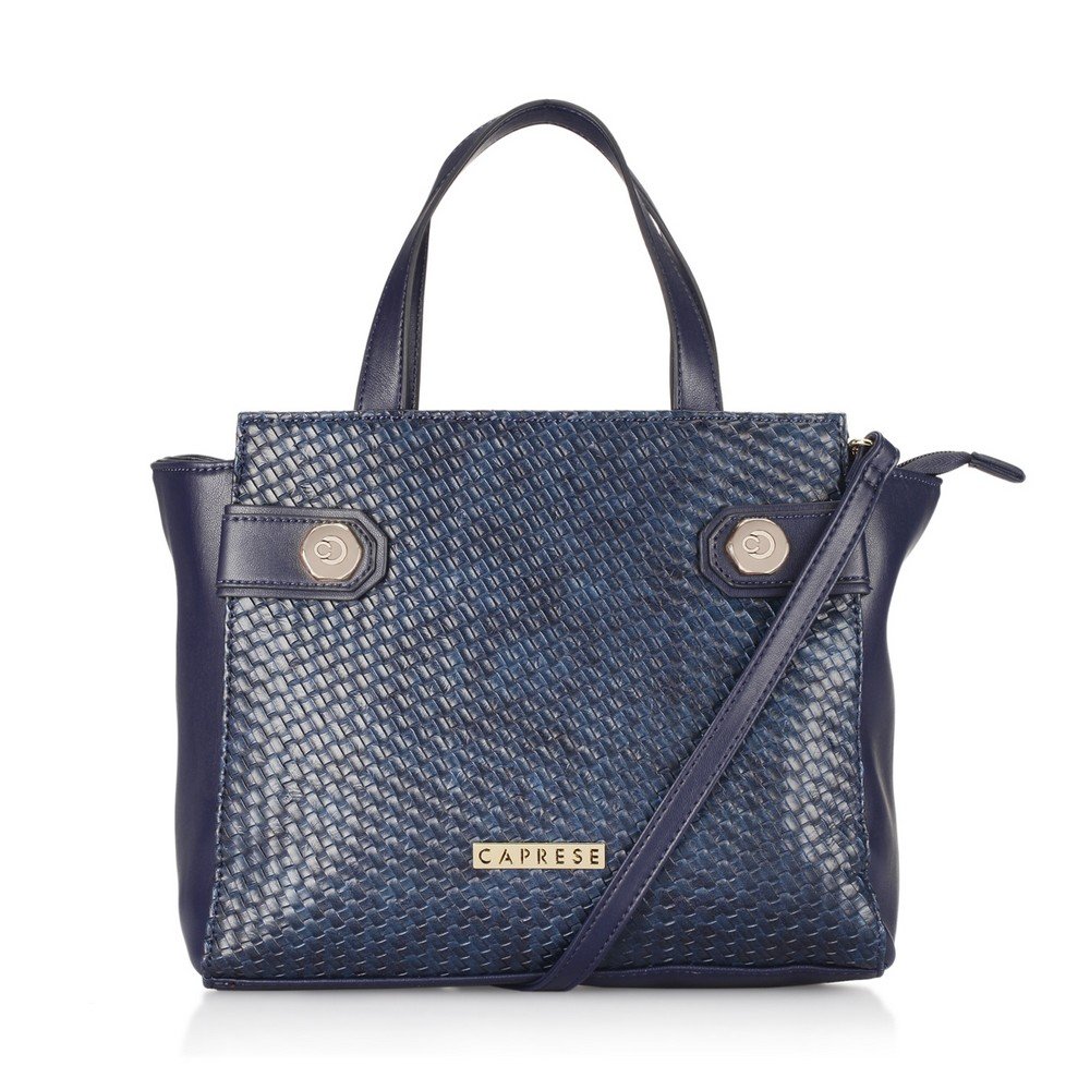 caprese women's satchel (navy)