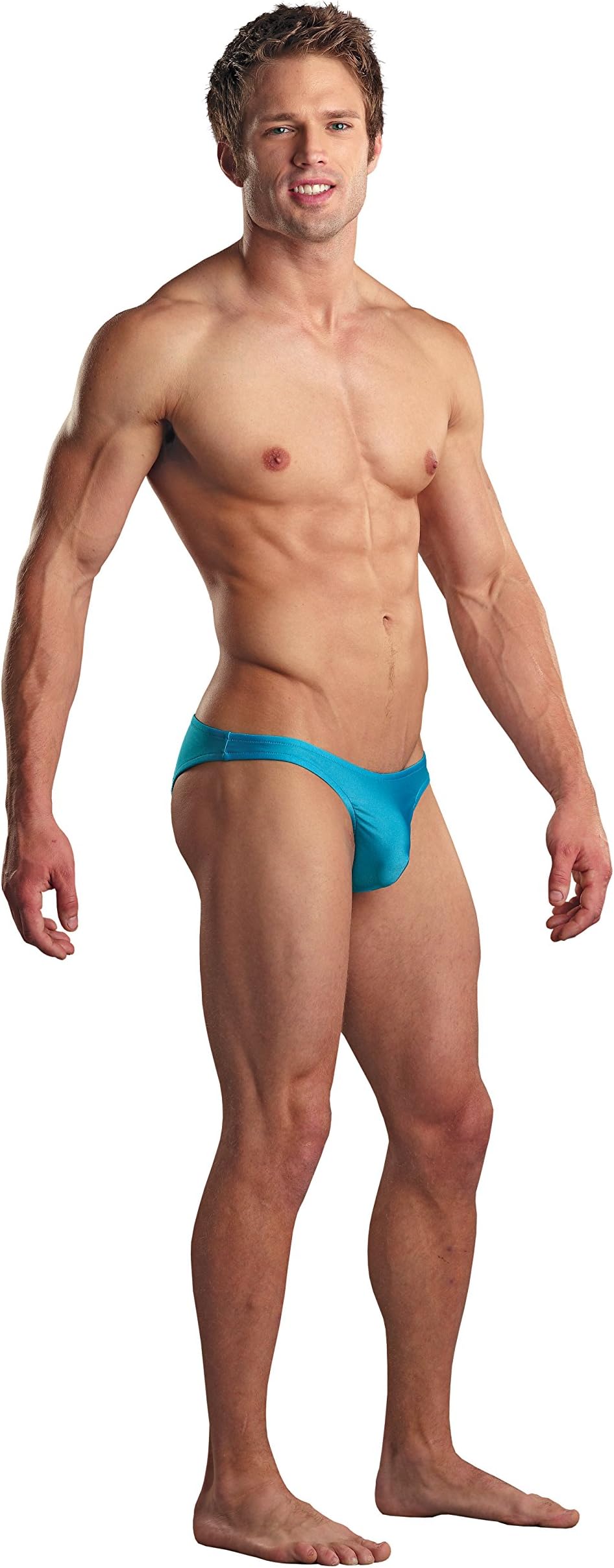 Malepower Brazilian Pouch Bikini, Medium, Turquoise