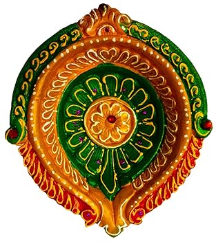 Avanti Creation Big Size Clay Diyas for Diwali/Terracotta Diwali Diya/Diya Set for Home Indoor Outdoor Diwali Decoration (Pack of 1 Diya)