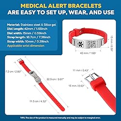 Theluckytag Medical Bracelets for Men Women with QR