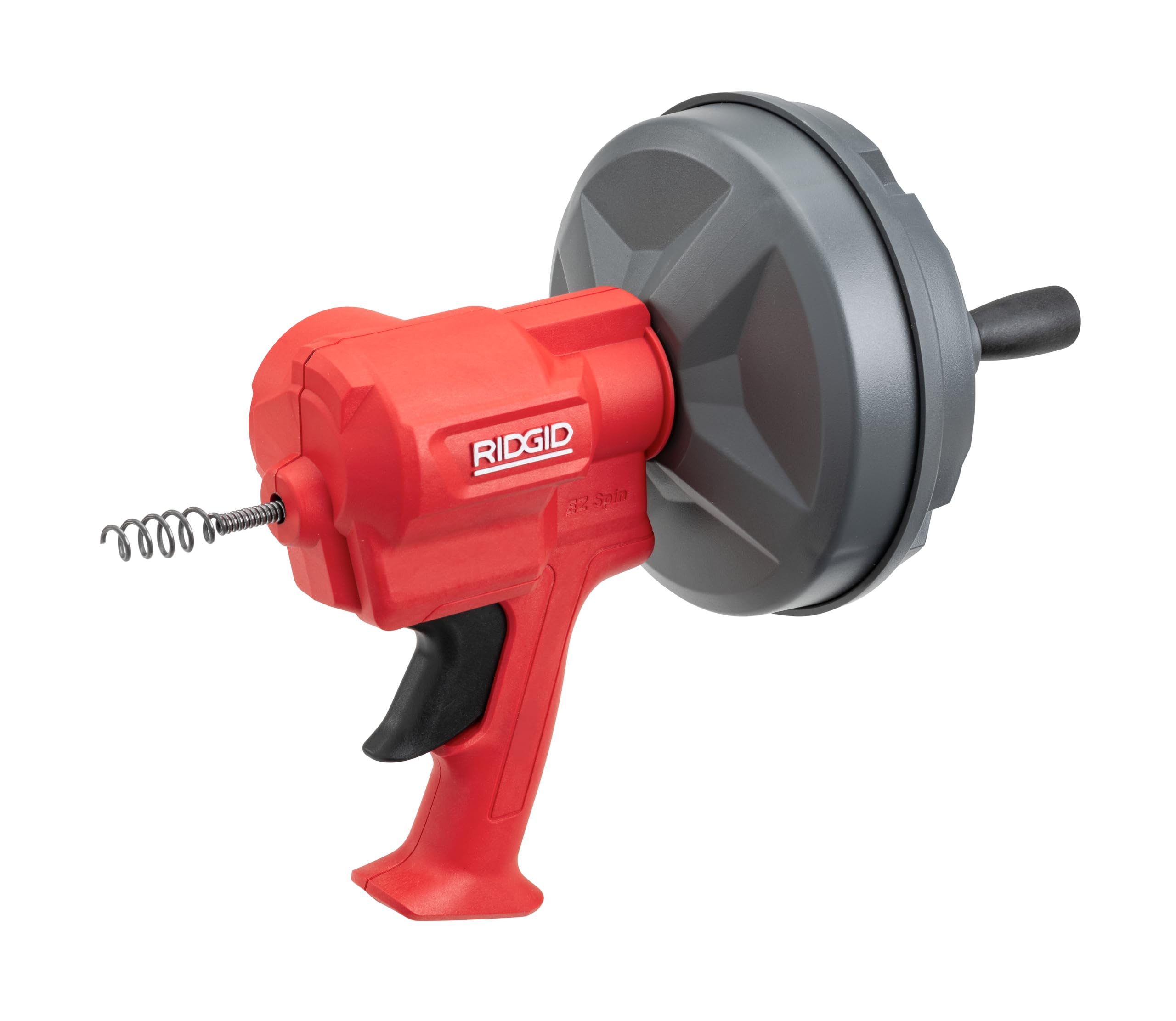 Photo 1 of ***MISSING PARTS***
RIDGID 80168 EZ Spin™ Drain Snake for Tubs, Showers, and Sinks, Drain Cleaner with AUTOFEED, MAXCORE Cable