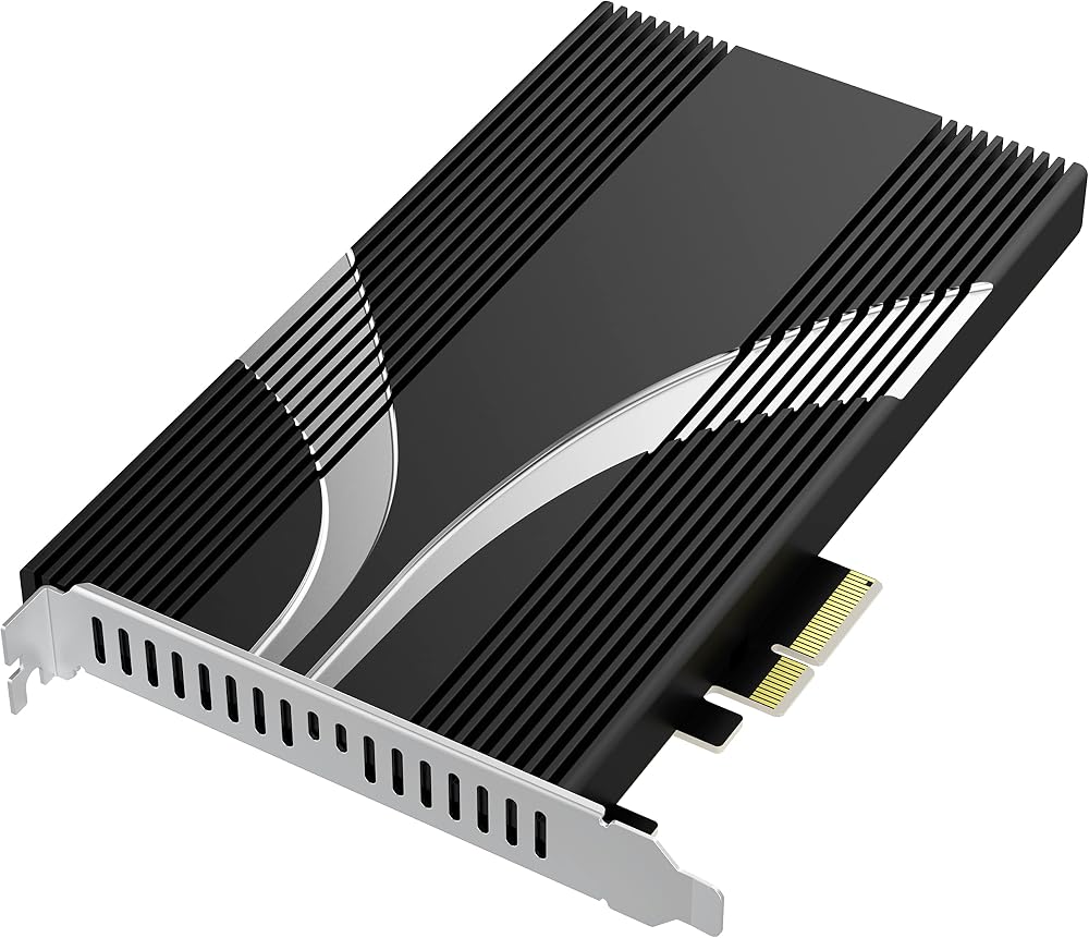 SABRENT PCIe SSD Adapter 4 NVMe M.2 Slots Aluminum Heatsink EC-P3X4