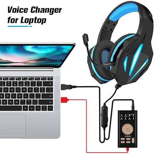 PUTELTAL Adjustable Gaming Voice Changer Disguiser for PS4/Xbox