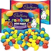 Cadbury Mini Eggs Milk Chocolate – Pack of 2 Rainbow Mini Chocolate Eggs – Delicious Milk Chocolate Easter Eggs with Rainbow 