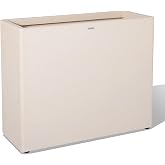 25"Tall Rectangular Outdoor Planter, Heavy‑Duty | Business&amp;Home, Off-White | Two drainage holes; heavy, durable design for front doors, patios, foyers, office entrances, hotels, and storefronts.
