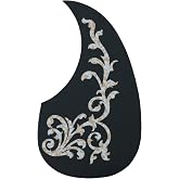 Metallor Acoustic Guitar Pickguard Anti-Scratch Self Adhesive Guard Plate | Tear or Water Drop Shape Pick Guard, Guitar Parts Replacement, Guitar Gift, Laser Flower