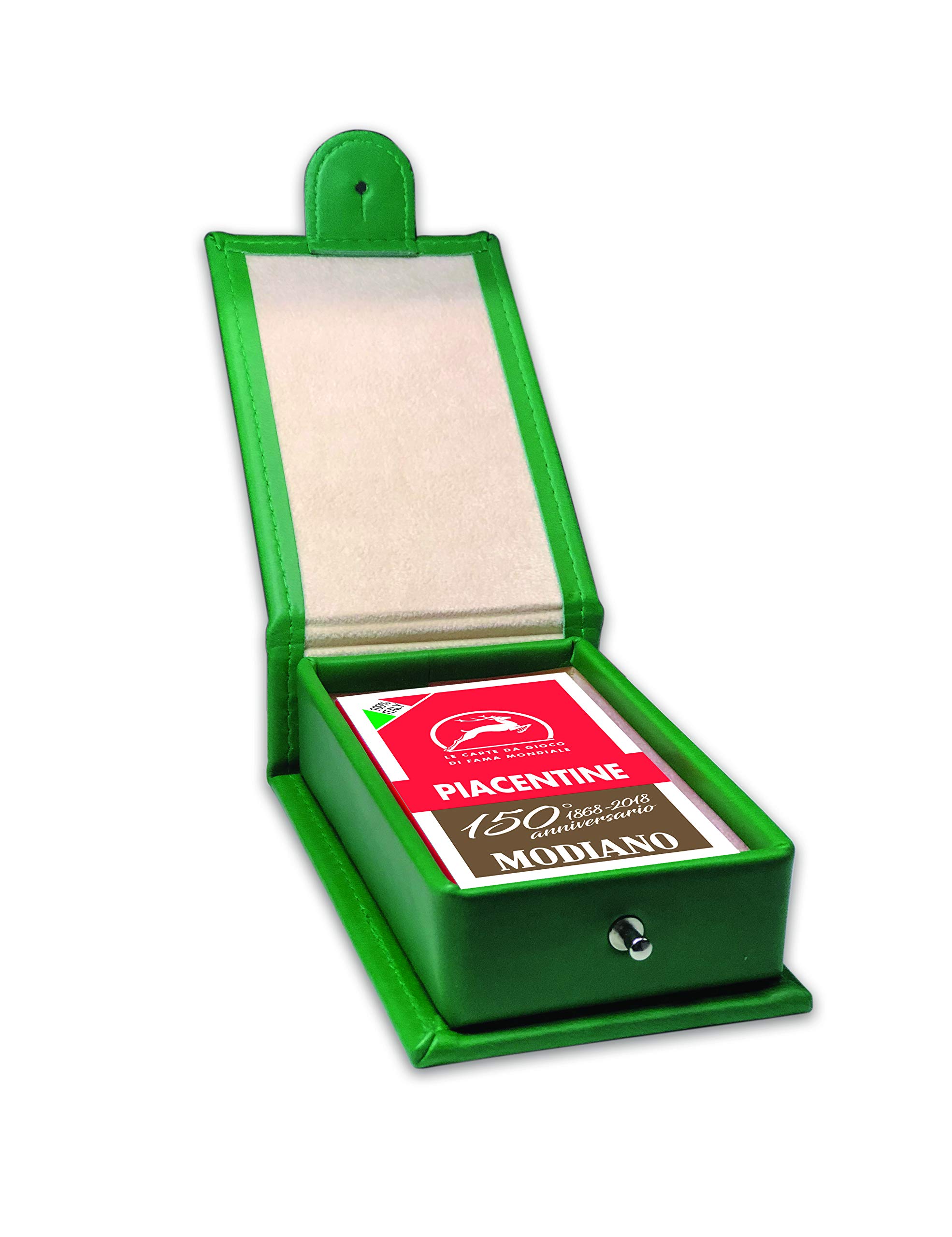 Modiano Green leatherette case 1 bouquet Piacentine