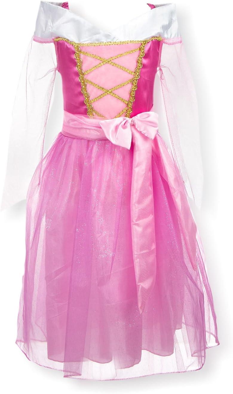 15Love Girl's Character Dress, Pink, Medium (4-5)