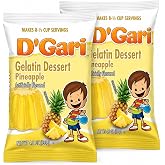 D'Gari Gelatinas | Gelatins (Pi&ntilde;a | Pineapple, 2 Pack)