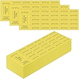 Kosiz 504 Sheets 25 Bid Raffle Ticket with