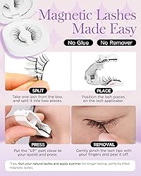 BEYELIAN Magnetic Eyelashes, Soft Natural Look
