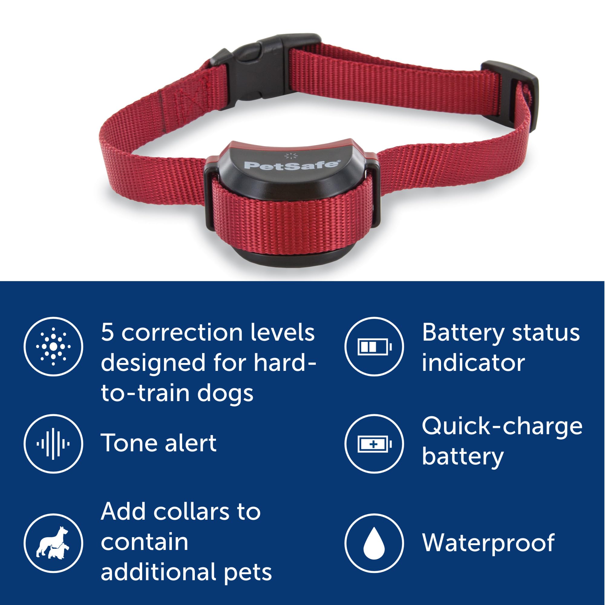 PetSafe Stay & Play Wireless Fence for Stubborn Dogs - America's Safest Wireless Pet Containment System - No Dig Electric Fence with Circular Boundary - Secure 3/4-Acre Yard - for Dogs 5lb+