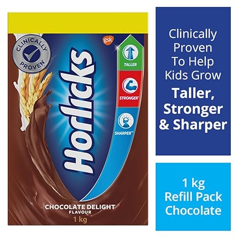 Horlicks Health & Nutrition drink-1 kg Refill pack (Chocolate flavor)