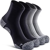 SITOISBE Quarter Compression Socks for Men Women, Cushioned Running Hiking Socks