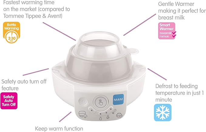 mam baby bottle warmer