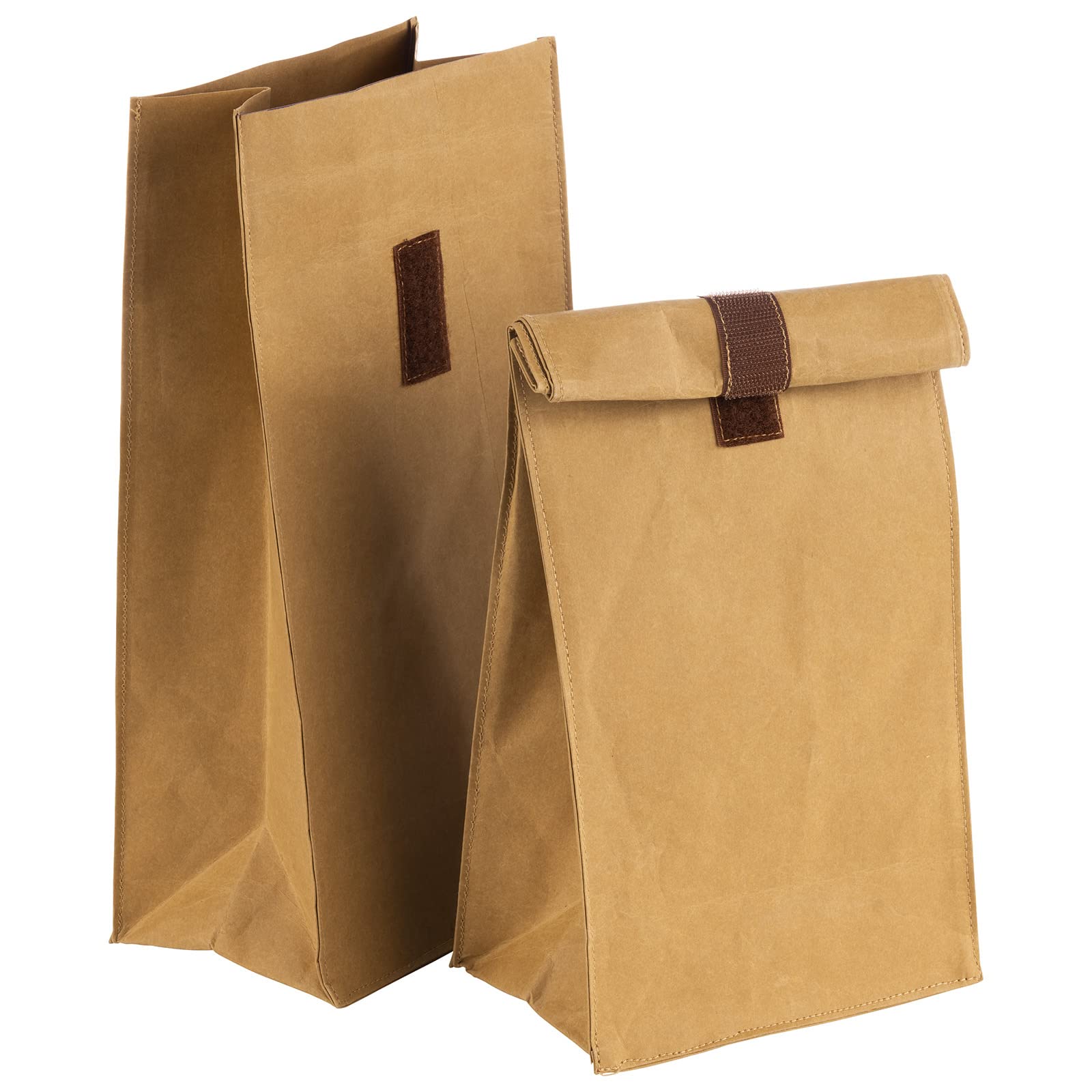 APS Lunch Bag Set of 2 16 x 10 cm Height 32 cm 70% Natural Fibre 30% Resin Beige with Velcro Fastener