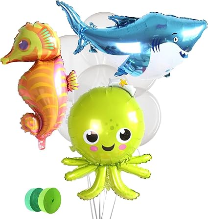 Amazon Com Under The Sea Theme Party Decorations 3 Large Foil