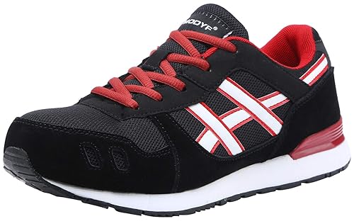 LARNMERN Sicherheitsschuhe Damen Stahlkappe,LM-30 Unisex Atmungsaktiv Arbeitsschuhe Ultraleicht Sportlich