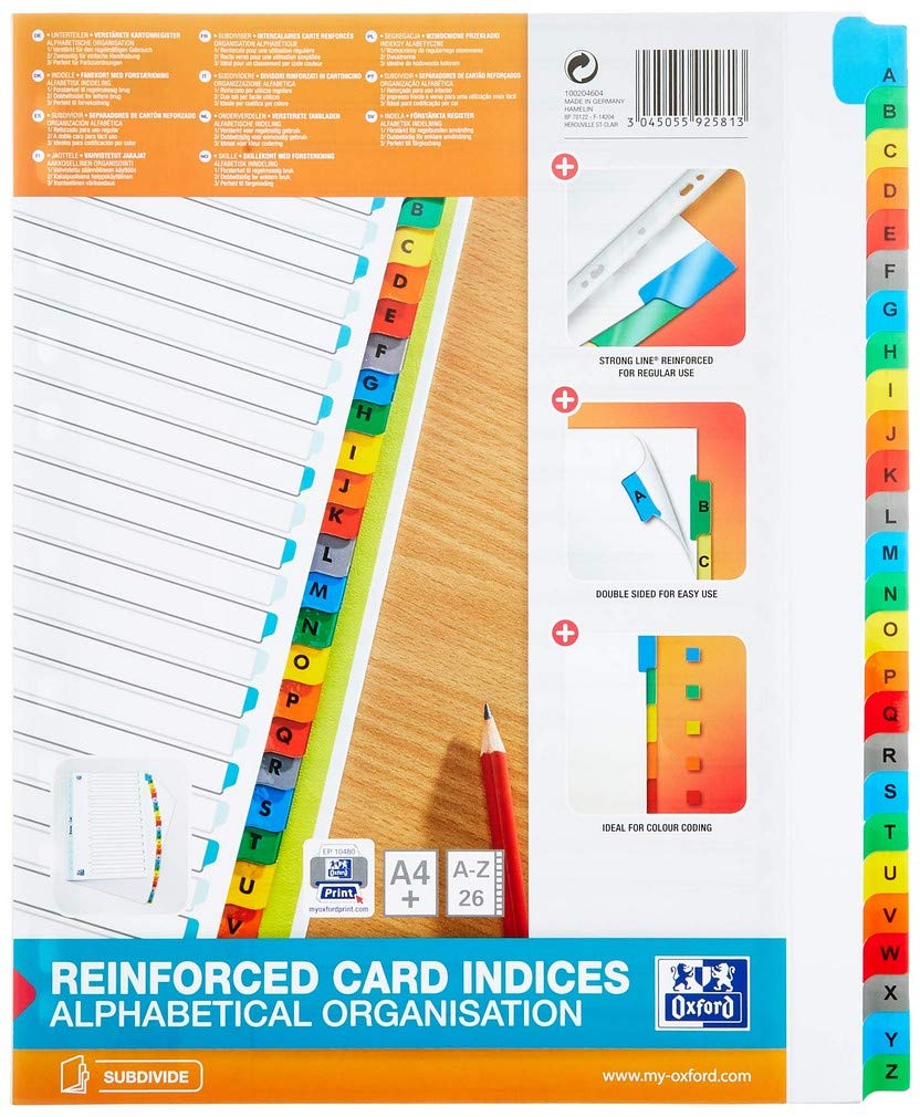 Elba Mylar Cardboard Register AZ, Without ST SCH, 26teil.