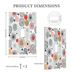 Xuejiaku Decorative Switch Plate Covers Abstract