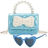 LJCTULY Toddler Purse, Kids Crossbody Bag Little Girls Bow Purse, Chirstmas Birthday Gift