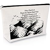 Sfodiary Inspirational Makeup Bag for Women Encouragement Graduation Gifts for Daughter Sister Friends Cute Mountains Cosmetic Bag Birthday Christmas Gifts for Niece Mom Aunt Zipper Travel Pouch