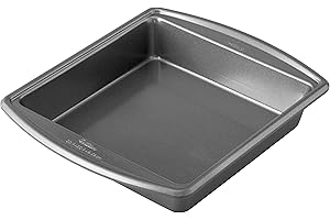 Wilton Advance Select Premium Non-Stick Square Cake Pan, 9 x 9-Inch, Steel, Silver