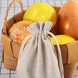 Kuou 12Pcs Burlap Bags 12x17cm Drawstring Jute Gift Bags Reusable view 6