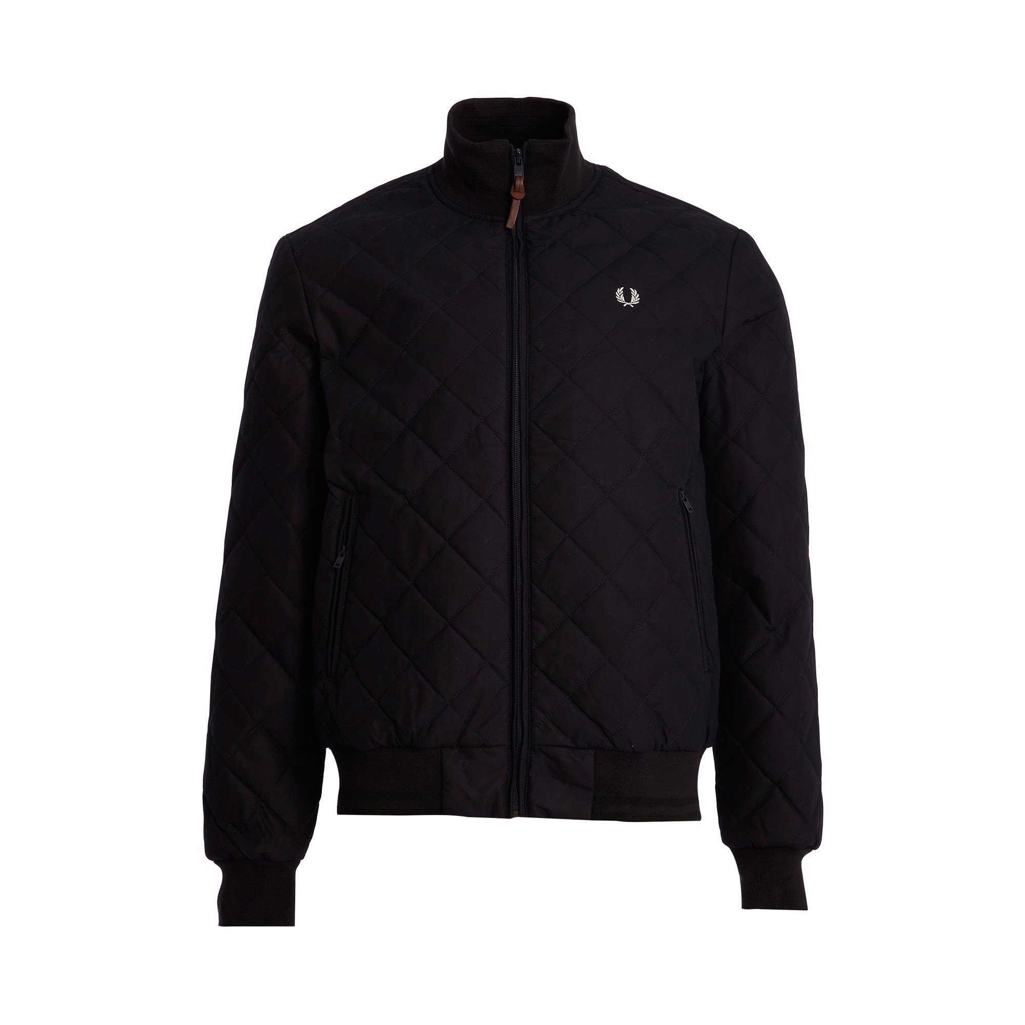 fred perry quilted bomber jacket