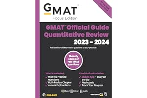 GMAT Official Guide Quantitative Review 2023-2024, Focus Edition: Includes Book + Online Question Bank + Digital Flashcards +