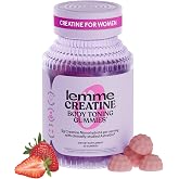 Lemme Creatine Monohydrate Gummies, Sour Strawberry (60 Gummies) | 5g Creatine for Lean Muscle, Strength, Recovery &amp; Cognitive Health with Ginseng for Absorption. NSF Certified for Women &amp; Men