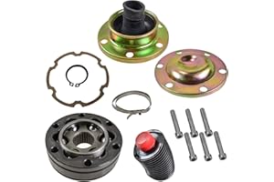 TRQ Front Driveshaft Rear CV Joint Rebuild Kit for 02-07 Jeep Liberty 99-06 Grand Cherokee