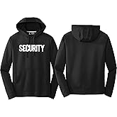 NYC FACTORY Mens Security Cotton Fleece Pullover Hoodie Sweatshirt