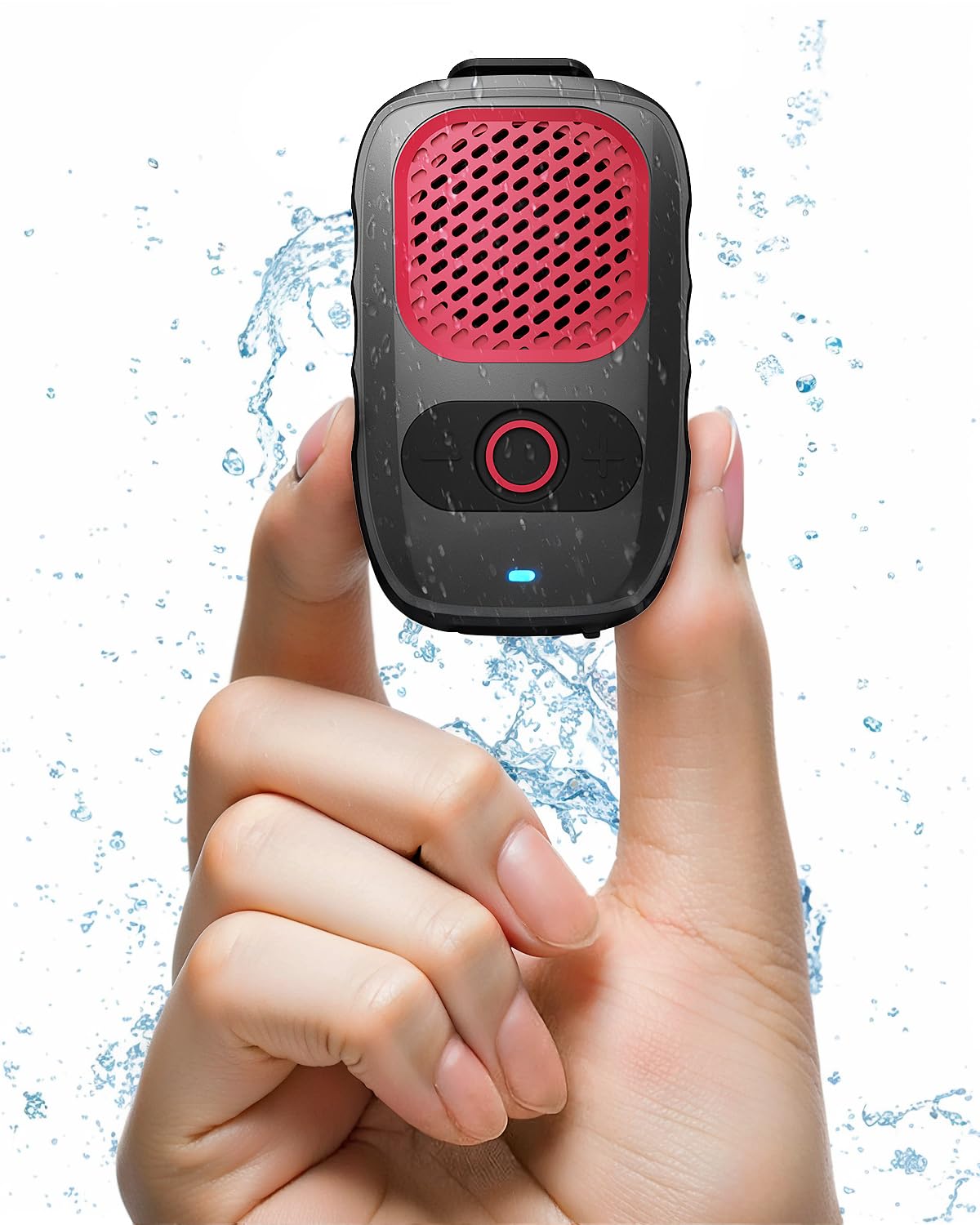 Photo 1 of Qozybuds Wearable Bluetooth 5.4 Speaker with Up to 30 Hours Battery Life, Clip-On Speaker, IPX6 Wateproof, Built-in Noise Cancelling Mic for Crystal Clear Calls Premium Audio