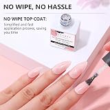 Makartt Glitter Top Coat Gel No Wipe High Gloss Long Lasting 60-90s Cure view 8