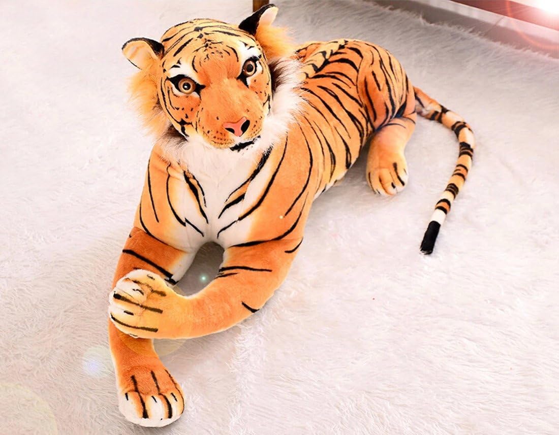 Amazon ぬいぐるみ 特大 虎 タイガー 大きい 動物 110cm 可愛い とらぬいぐるみ 虎縫い包み とら抱き枕 お祝い ふわふわぬいぐるみ ぬいぐるみ おもちゃ
