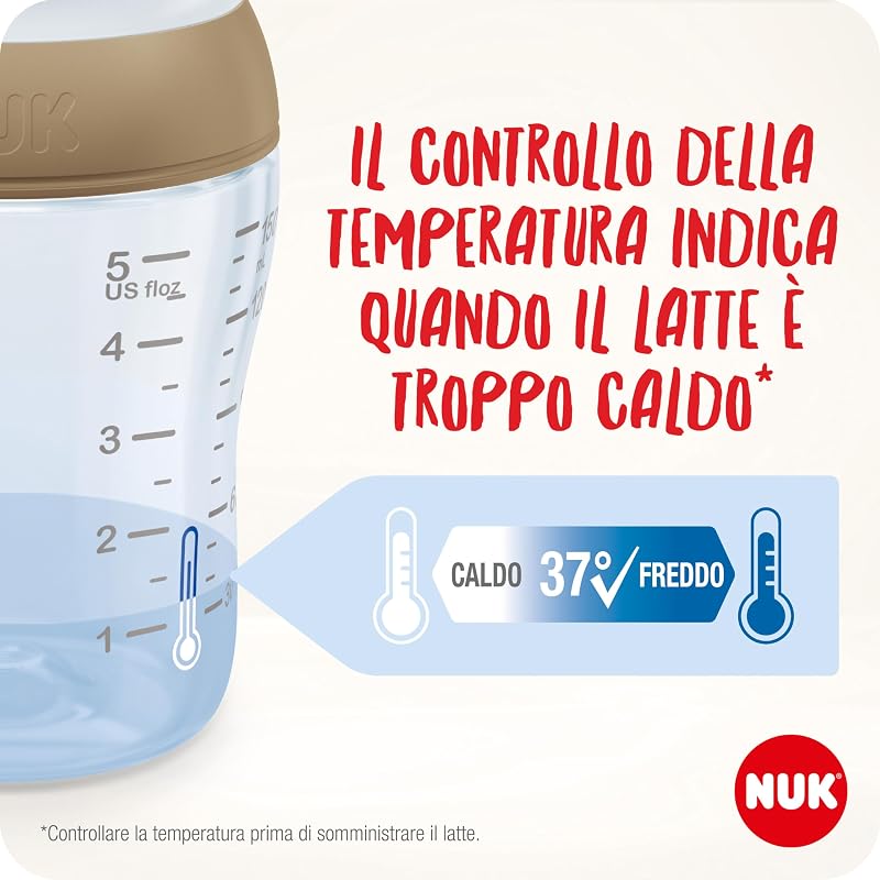 Confezione biberon Perfect Match Perfect Start | 0-6+ mesi | Si adatta al palato del bambino | 4 biberon anti-colica, ciuccio, scovolino per biberon e altro | Senza BPA | 9 pezzi