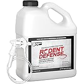 Exterminators Choice Mice & Rat Protection Spray - 128 Fl Oz Vehicle Protection & Outdoor Mouse Control - Natural Peppermint Formula & Peppermint Oil - Easy Application & Gallon Spray