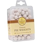 Mrs. Anderson's Baking Pie Weights | Natural Ceramic Stoneware Beads for Blind Baking | Heat-Safe, Food-Safe, Easy to Use | P
